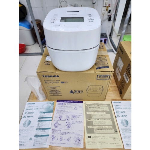 Nồi cơm điện Toshiba 1L nội địa Nhật - màu trắng 